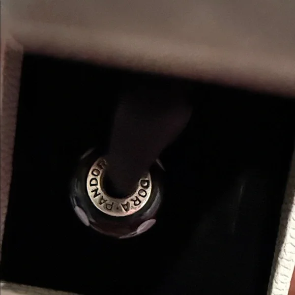 Pandora Silver and Purple Charm Bracelet - Picture 3 of 5